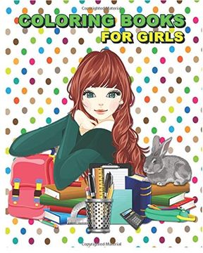 portada Coloring Books For Girls: Stress Relief Coloring Book: Flower Designs