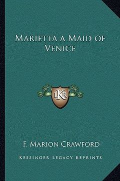 portada marietta a maid of venice (in English)