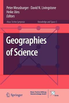 portada geographies of science (en Inglés)