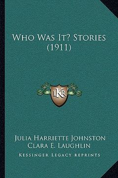 portada who was it? stories (1911) (en Inglés)