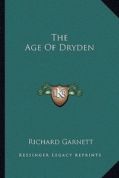 portada the age of dryden (en Inglés)