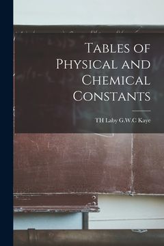 portada Tables of Physical and Chemical Constants (en Inglés)