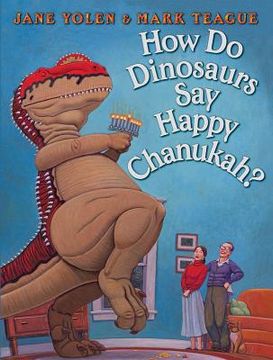 portada how do dinosaurs say happy chanukah? (en Inglés)