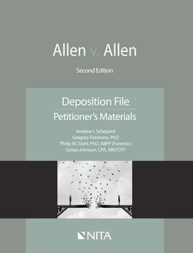 portada Allen V. Allen: Deposition File, Petitioner's Materials (en Inglés)