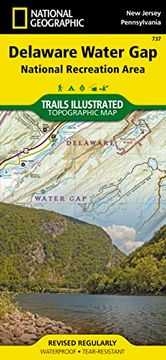 portada Delaware Water gap National Recreation Area map (National Geographic Trails Illustrated Map, 737) (en Inglés)