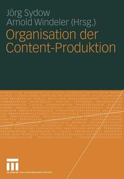 portada Organisation Der Content-Produktion (en Alemán)
