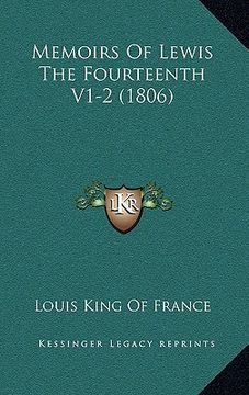 portada memoirs of lewis the fourteenth v1-2 (1806) (in English)