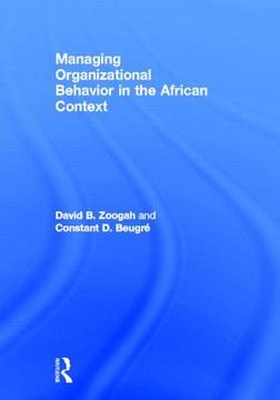 portada managing organizational behavior in the african context (en Inglés)