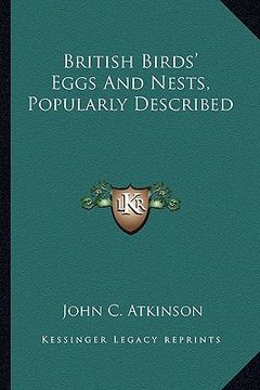portada british birds' eggs and nests, popularly described (in English)