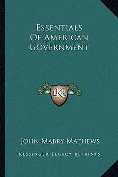 portada essentials of american government (en Inglés)