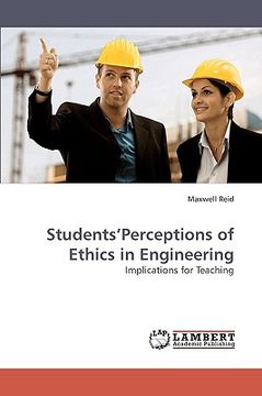 portada students'perceptions of ethics in engineering (en Inglés)
