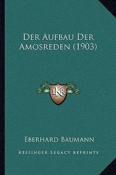 portada Der Aufbau Der Amosreden (1903) (in German)
