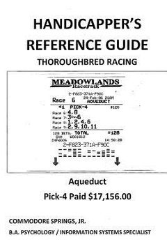 portada Handicapper's Reference Guide: Thoroughbred Racing (en Inglés)