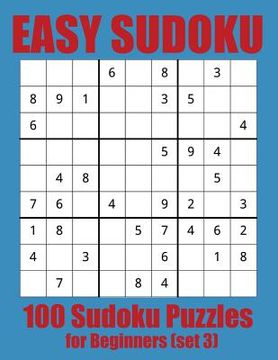 portada Easy Sudoku: 100 Sudoku Puzzles for Beginners (set 3) (in English)