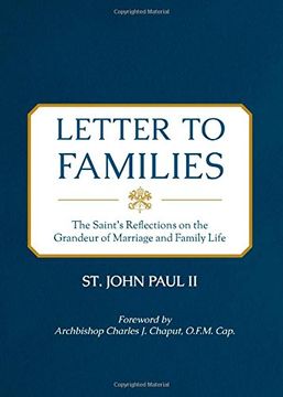 portada Letter to Families: The Saint's Reflections on the Grandeur of Marriage and Family Life (in English)