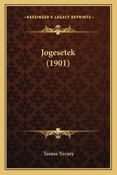 portada Jogesetek (1901) (en Húngaro)