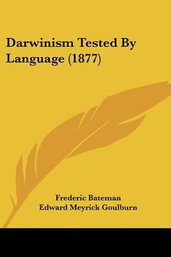 portada darwinism tested by language (1877) (in English)
