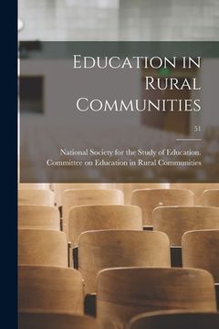 portada Education in Rural Communities; 51 (en Inglés)