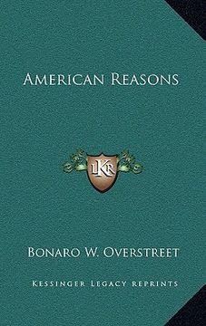 portada american reasons (en Inglés)