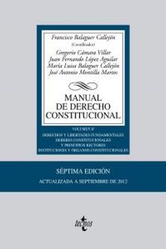 portada Manual De Derecho Constitucional Vol. Ii 7¦Ed