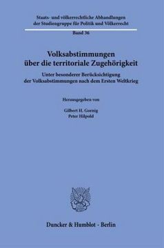 portada Volksabstimmungen Über die Territoriale Zugehörigkeit. (in German)