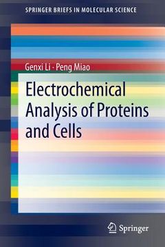 portada electrochemical analysis of proteins and cells (in English)