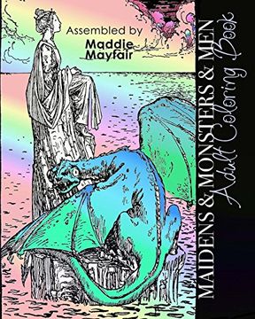 portada Maidens and Monsters and Men Adult Coloring Book (Colouring Books for Grown-Ups)