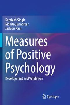 portada Measures of Positive Psychology: Development and Validation (en Inglés)