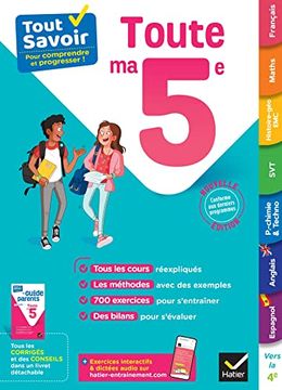 portada Tout Savoir 5e - Tout en un: Cours, Méthodes et Exercices Dans Toutes les Matières (in French)