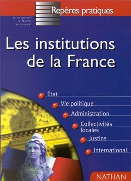 portada Les Institutions de France: Mise à Jour au 1er Octobre 1998 (Repères Pratiques)