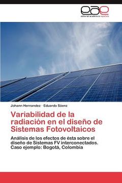 portada variabilidad de la radiaci n en el dise o de sistemas fotovoltaicos