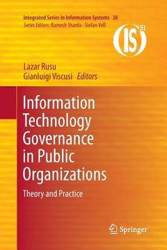 portada Information Technology Governance in Public Organizations: Theory and Practice (in English)