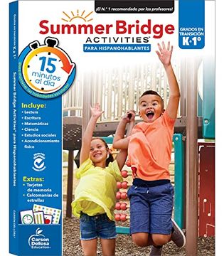 portada Summer Bridge Activities Spanish K-1, Grades k - 1 (Paperback) (en Inglés)