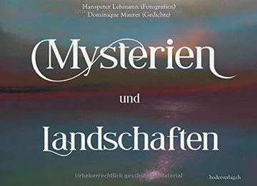 portada Mysterien und Landschaften (en Alemán)