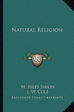 portada natural religion (in English)