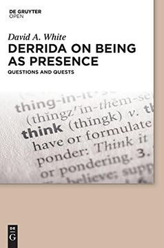 portada Derrida on Being as Presence: Questions and Quests (en Inglés)