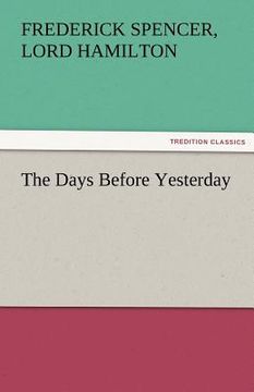 portada the days before yesterday (en Inglés)