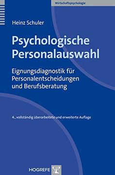 portada Psychologische Personalauswahl: Eignungsdiagnostik für Personalentscheidungen und Berufsberatung 
