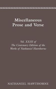 portada miscellaneous prose and verse (en Inglés)