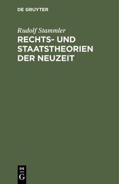 portada Rechts- und Staatstheorien der Neuzeit (in German)