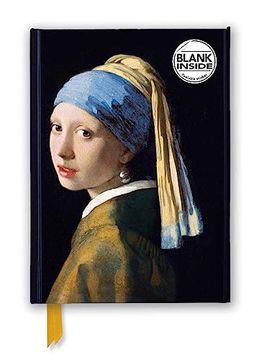 portada Johannes Vermeer: Girl With a Pearl Earring (Foiled Blank Journal) (Flame Tree Blank Notebooks) (en Inglés)
