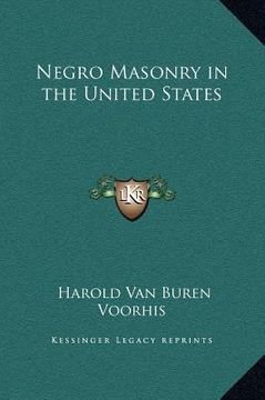 portada negro masonry in the united states (en Inglés)