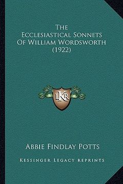 portada the ecclesiastical sonnets of william wordsworth (1922) (in English)