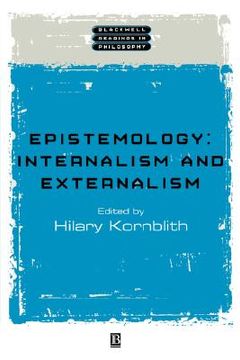 portada epistemology: internalism and externalism (in English)