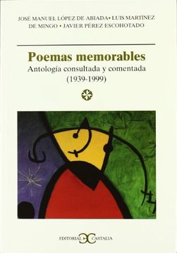 portada Poemas Memorables - Antologia Consultada (in Spanish)