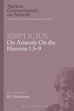 portada Simplicius: On Aristotle on the Heavens 1.5-9 (en Inglés)