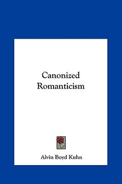 portada canonized romanticism (en Inglés)
