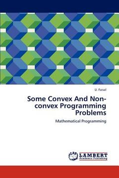 portada some convex and non-convex programming problems (en Inglés)