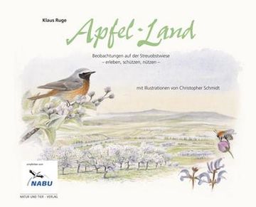 portada Apfel - Land; Beobachtungen auf der Streuobstwiese; Ill. V. Schmidt, Christopher; Deutsch; Viele Zeichnungen (en Alemán)