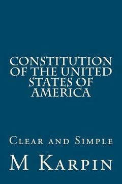 portada constitution of the united states of america (en Inglés)